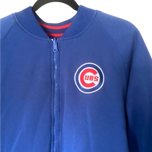 Chicago Cube Reversible Sweatshirt Jacket Size 18/20 - Picture 2 of 9